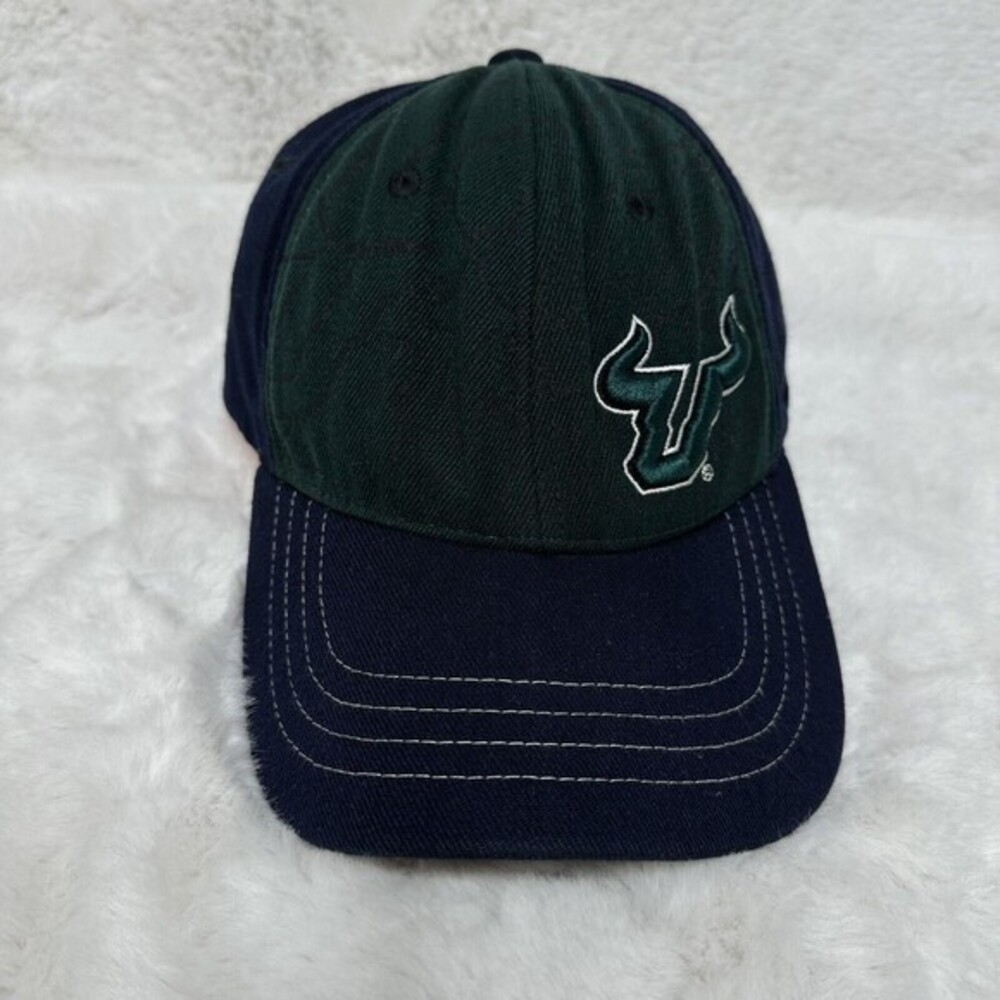 University Of Southern Florida Bulls‎ Black Green Medium Large  Cotton Hat Cap
